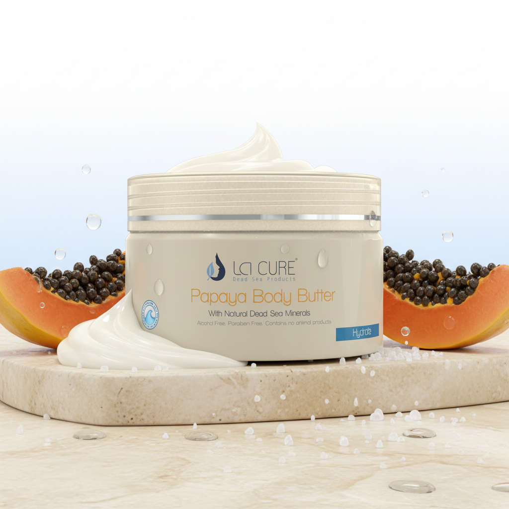 La Cure Papaya Dead Sea Body Butter – Firming Anti-Aging Moisturizer, 250g