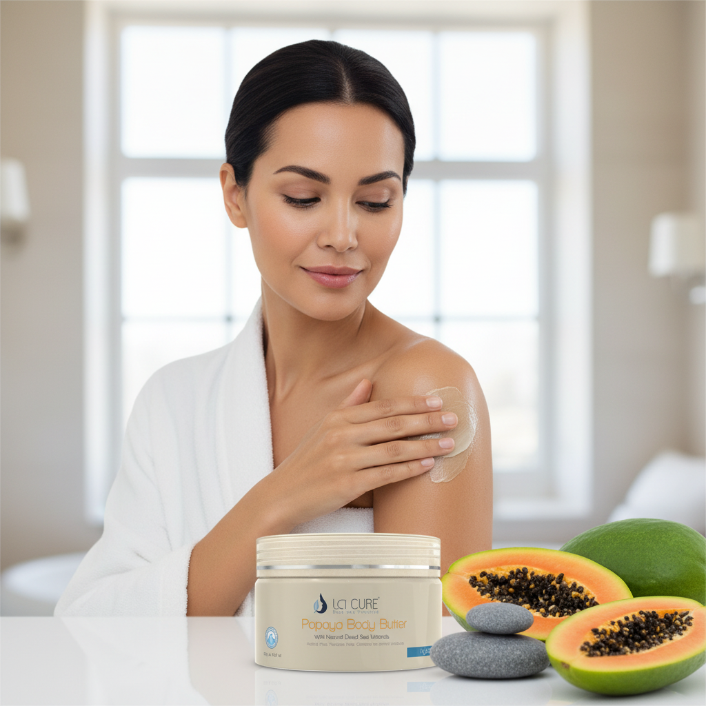 La Cure Papaya Dead Sea Body Butter – Firming Anti-Aging Moisturizer, 250g