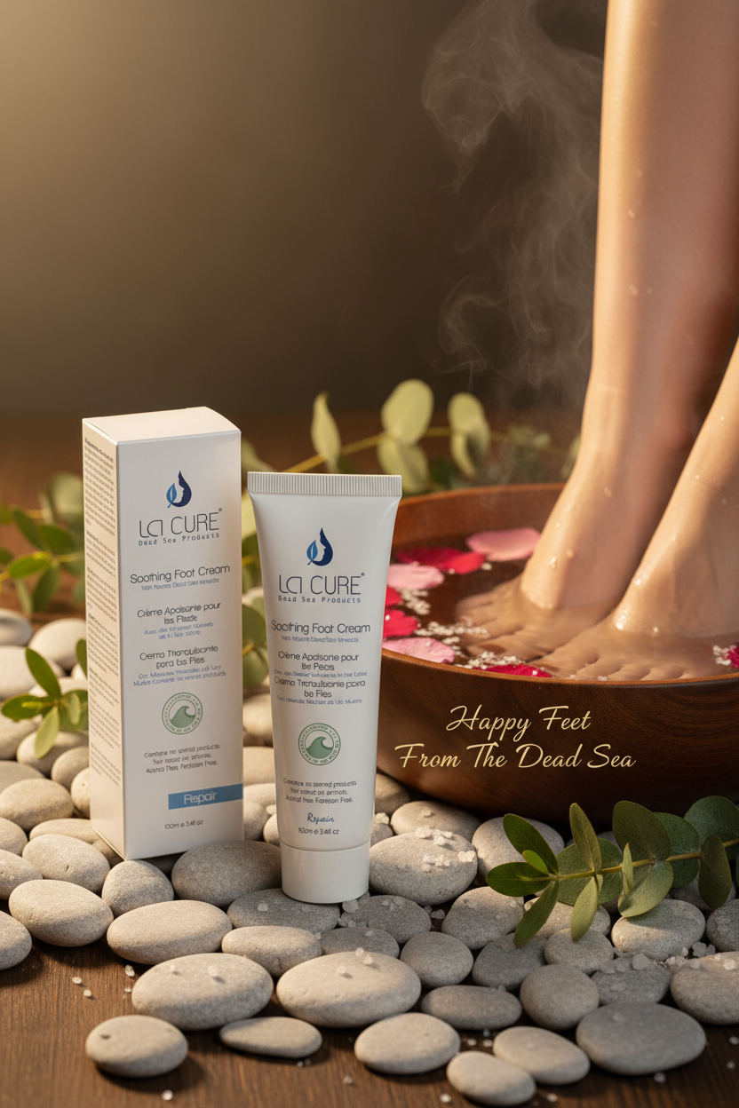 La Cure Dead Sea Hand & Foot Care Gift Set – Creams & Mud Soap, 3-Piece Set