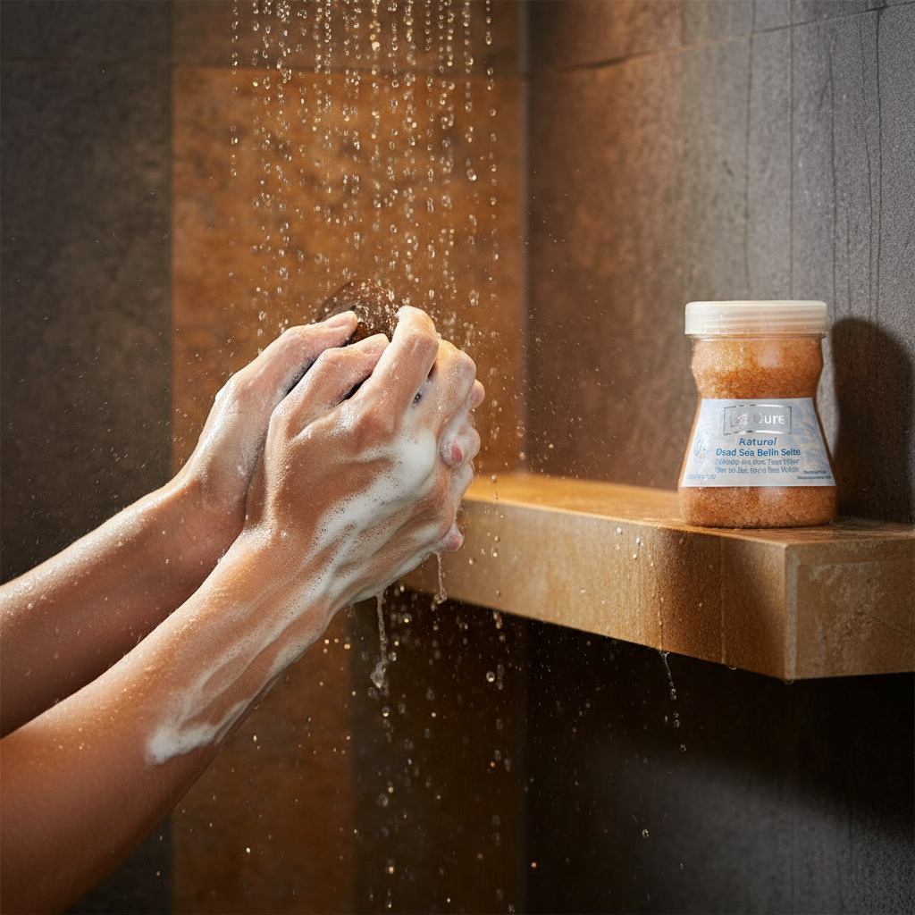 La Cure Orange Dead Sea Bath Salts & Mineral Mud Soap Duo – Sunset Spa Set