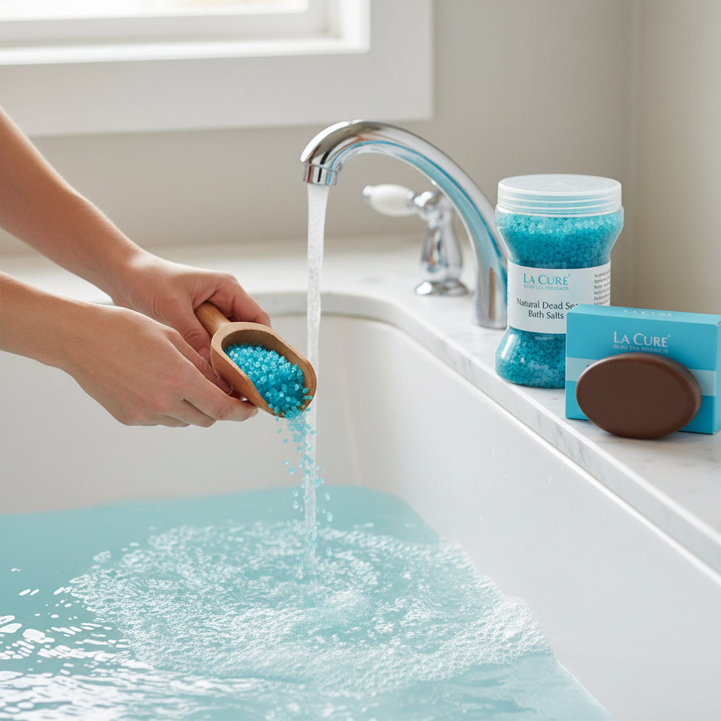 La Cure Blue Dead Sea Bath Salts & Mineral Mud Soap Duo – Ocean Spa Set