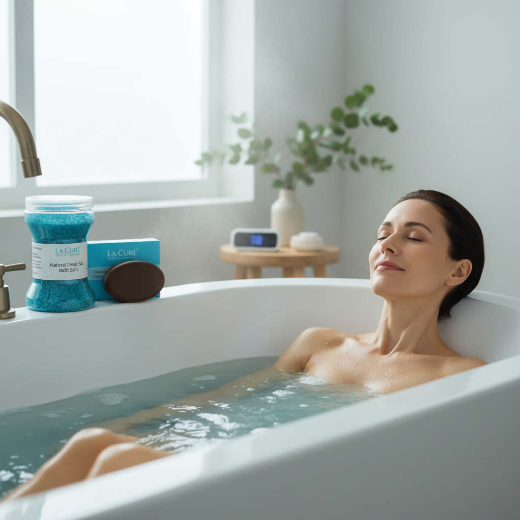 La Cure Blue Dead Sea Bath Salts & Mineral Mud Soap Duo – Ocean Spa Set