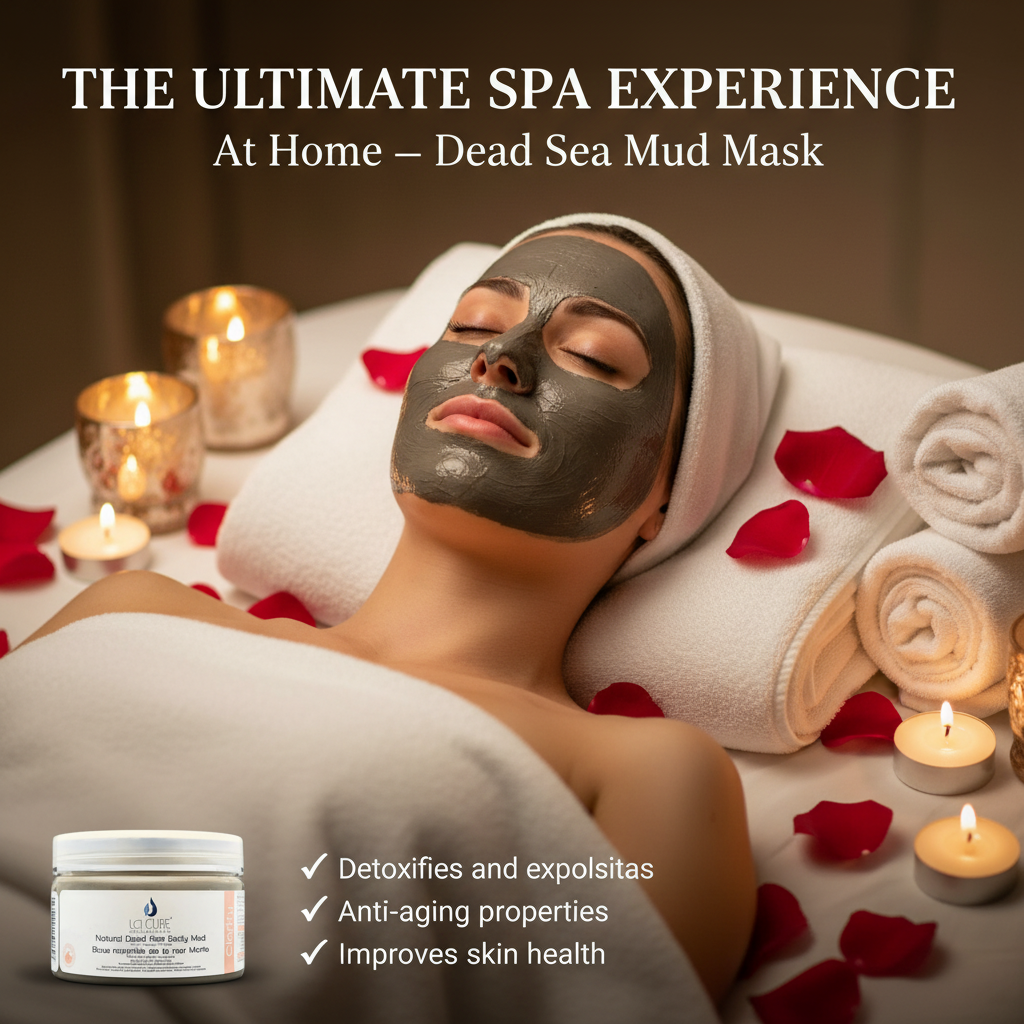 La Cure Authentic Dead Sea Mud Mask – Deep Pore Cleansing Clay for Face & Body, 400g